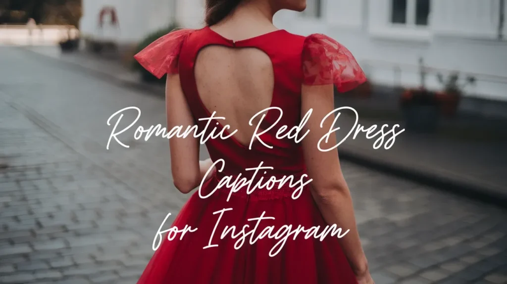 Romantic Red Dress Captions for Instagram