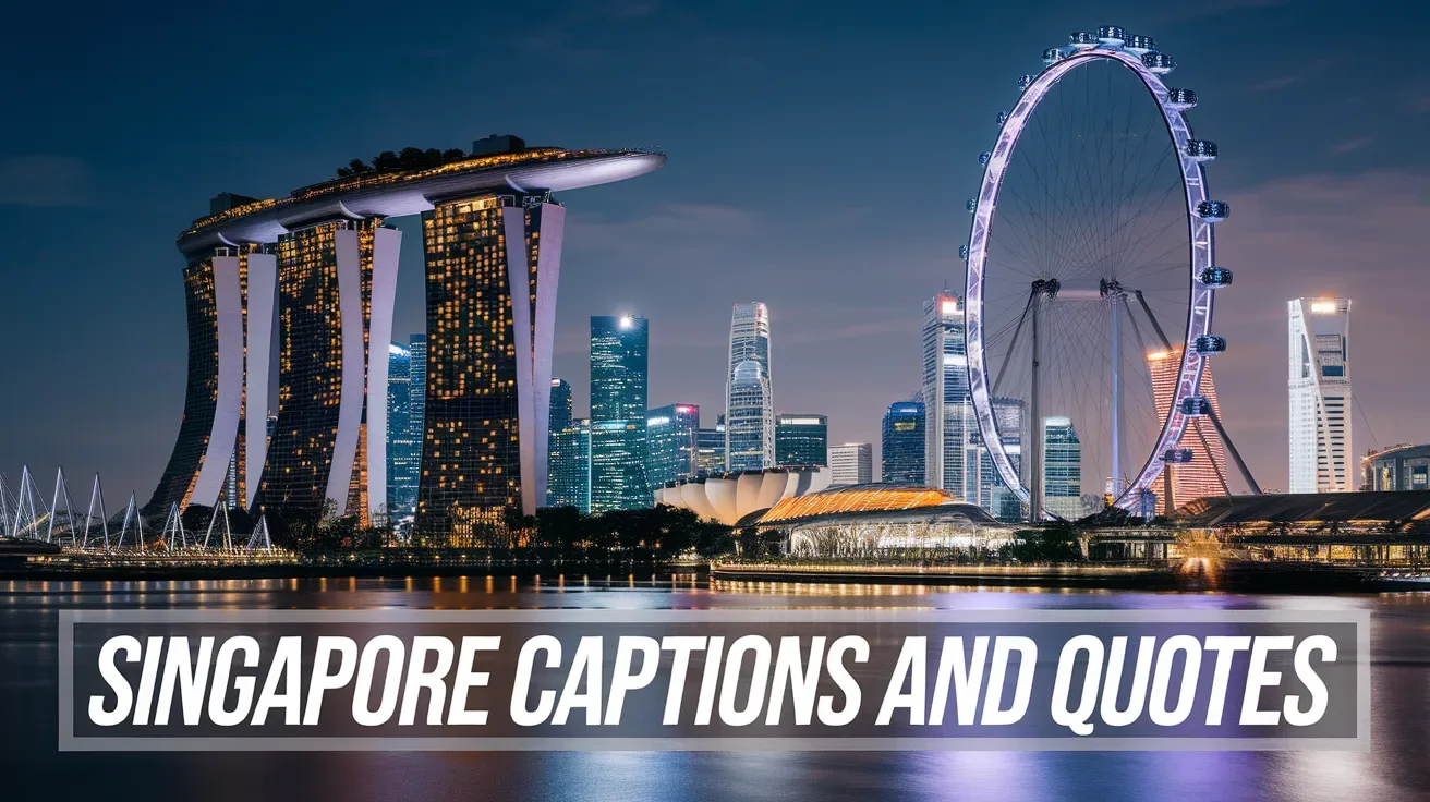 Singapore Captions and Quotes