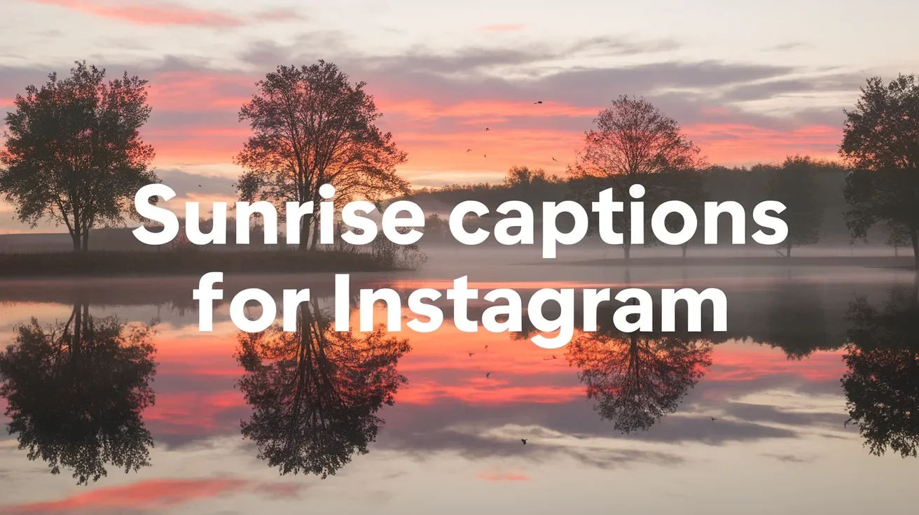 Sunrise captions for instagram