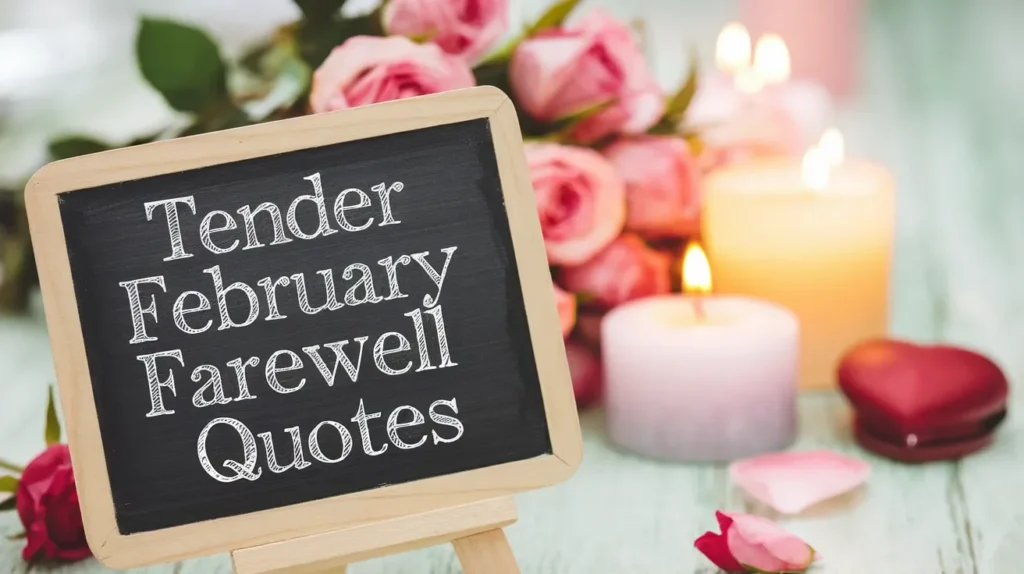 Tender February Farewell Quotes