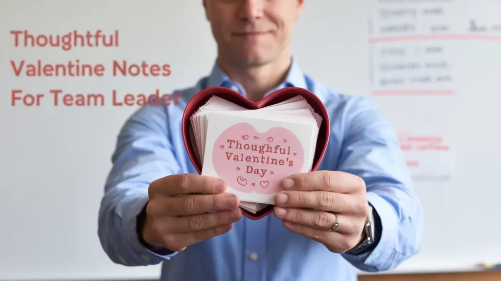 Thoughtful Valentine Notes for Team Leader