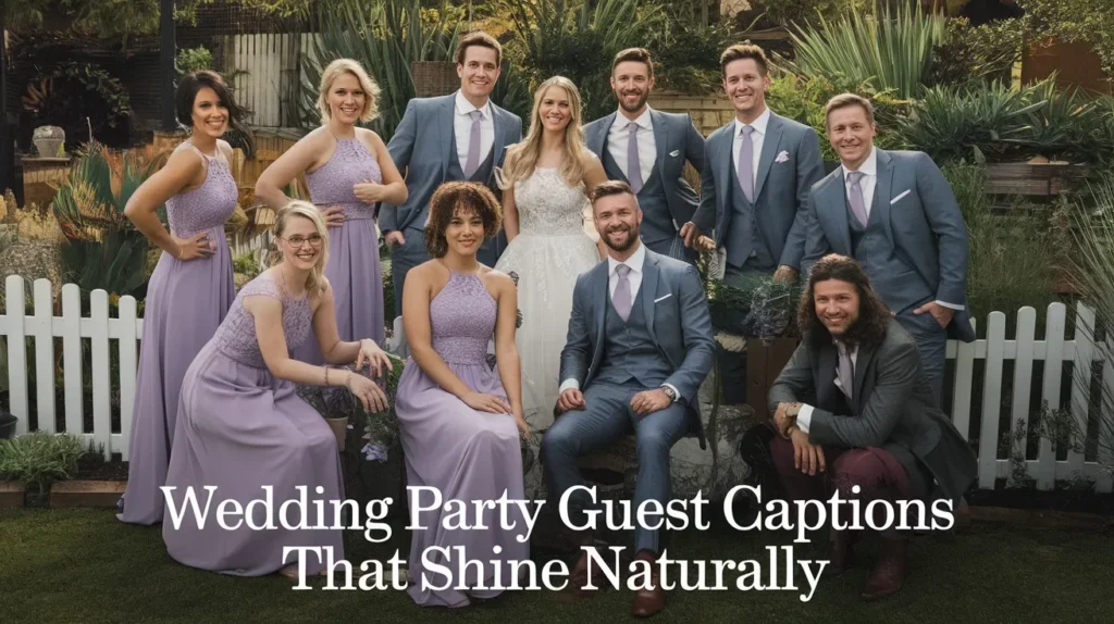 Wedding Party Guest Captions That Shine Naturally