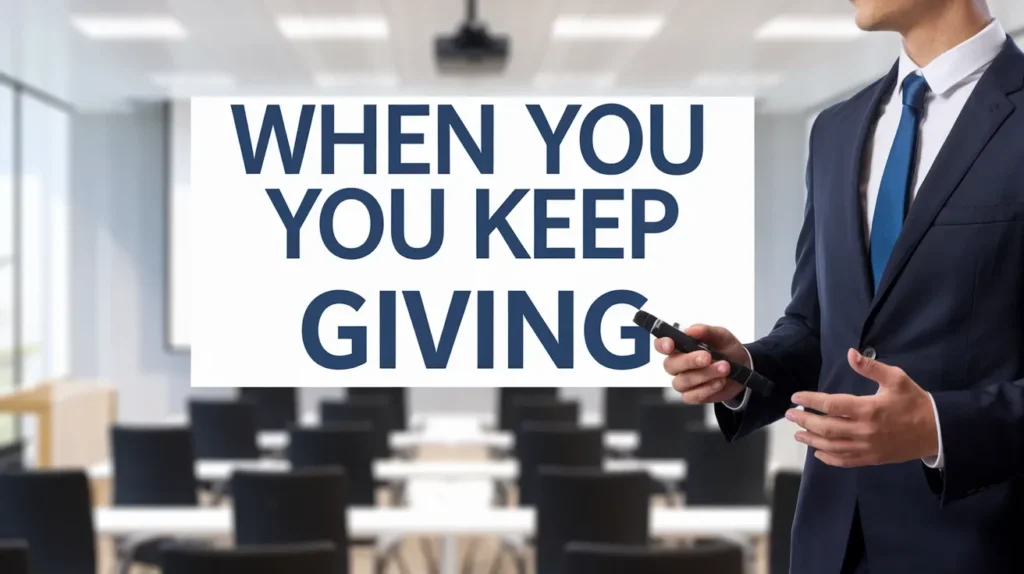 When You Keep Giving