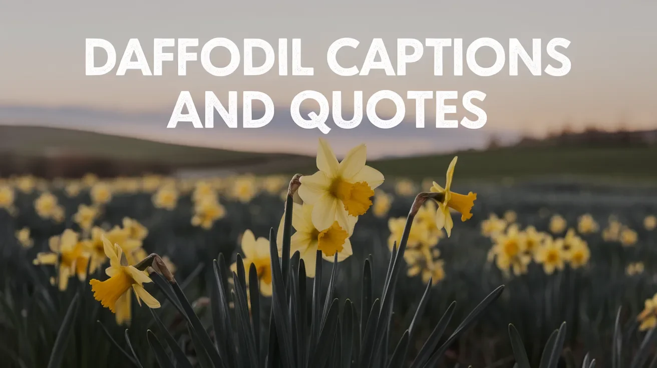 Daffodil captions and quotes