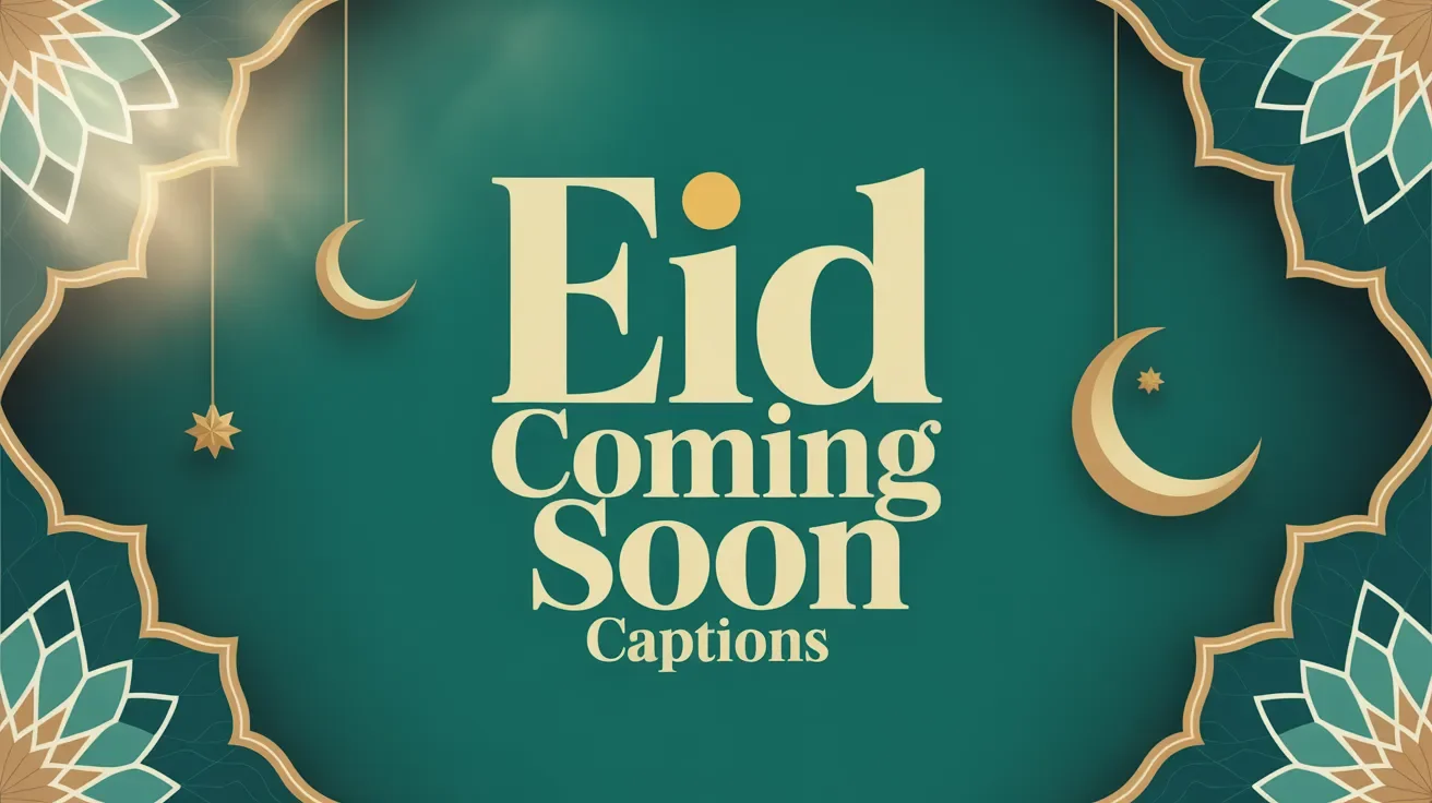 Eid Coming Soon Captions