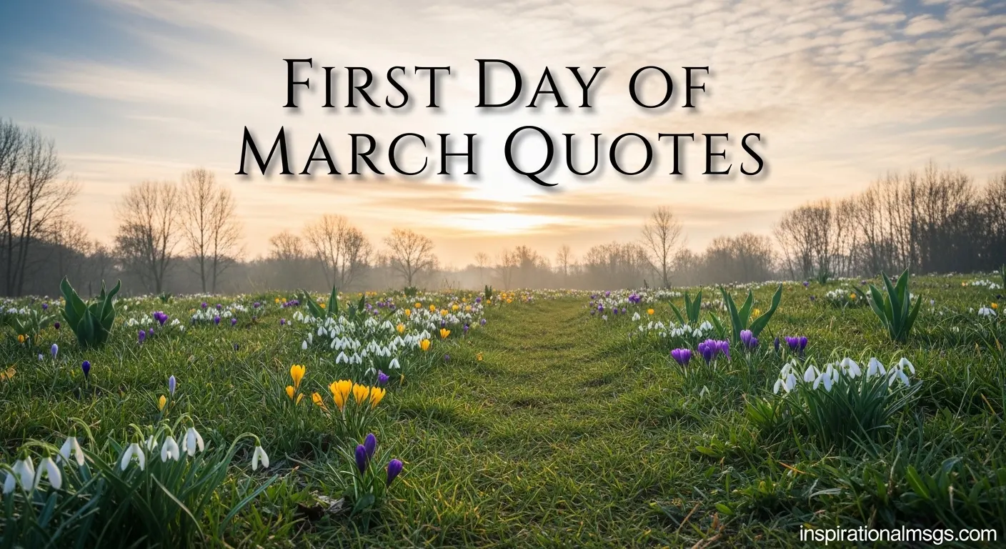 First Day of March Quotes