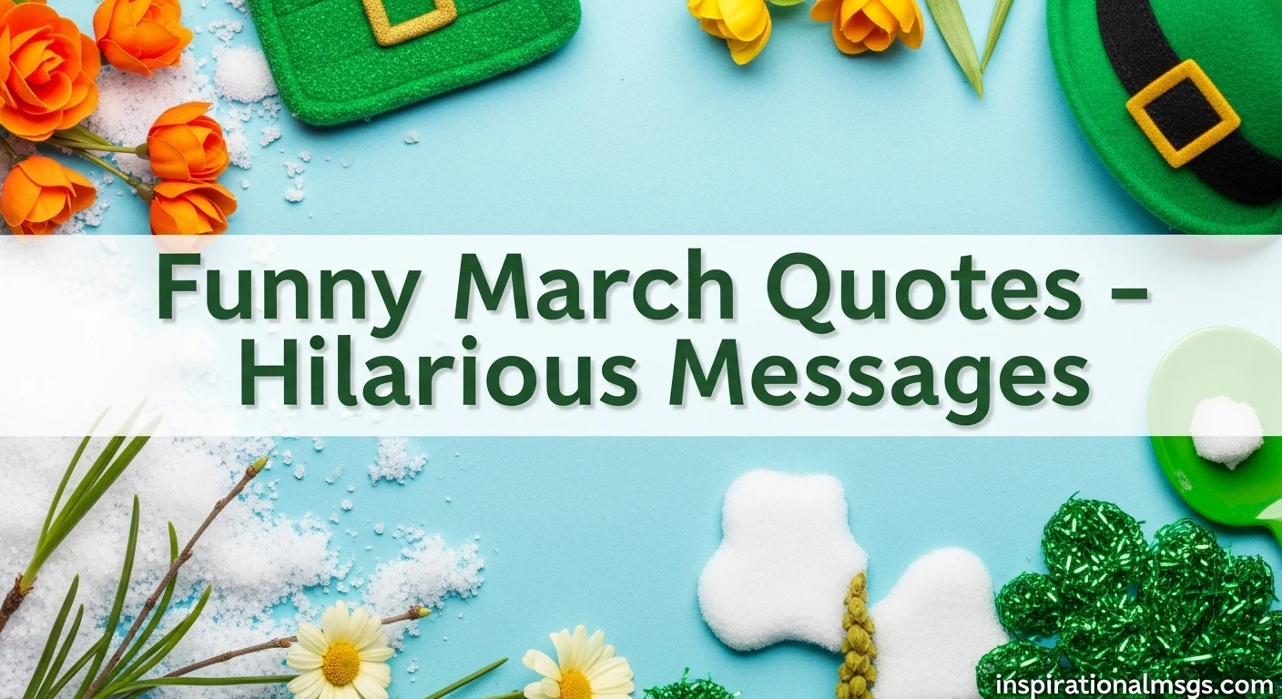 Funny March Quotes – Hilarious Messages