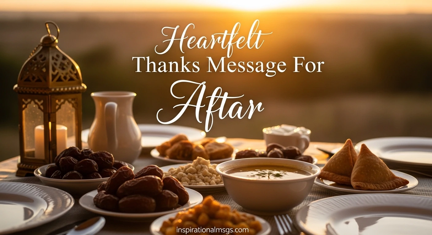 Heartfelt Thanks Message For Aftar