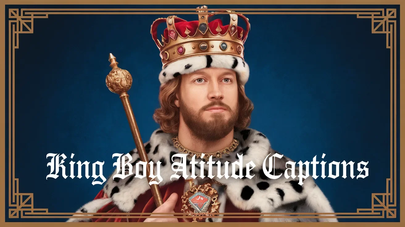 King Boy Attitude Captions