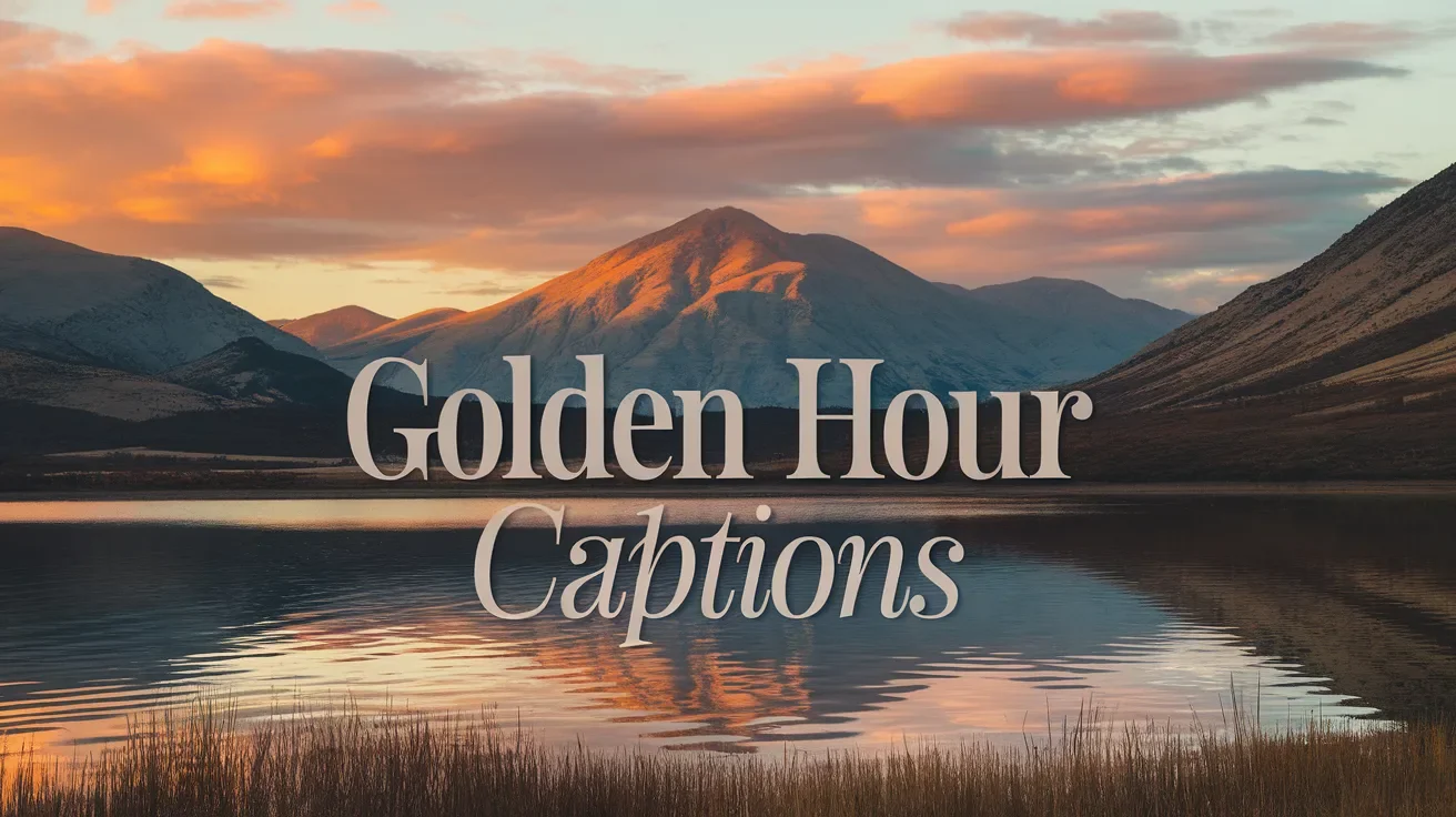 Golden Hour Captions